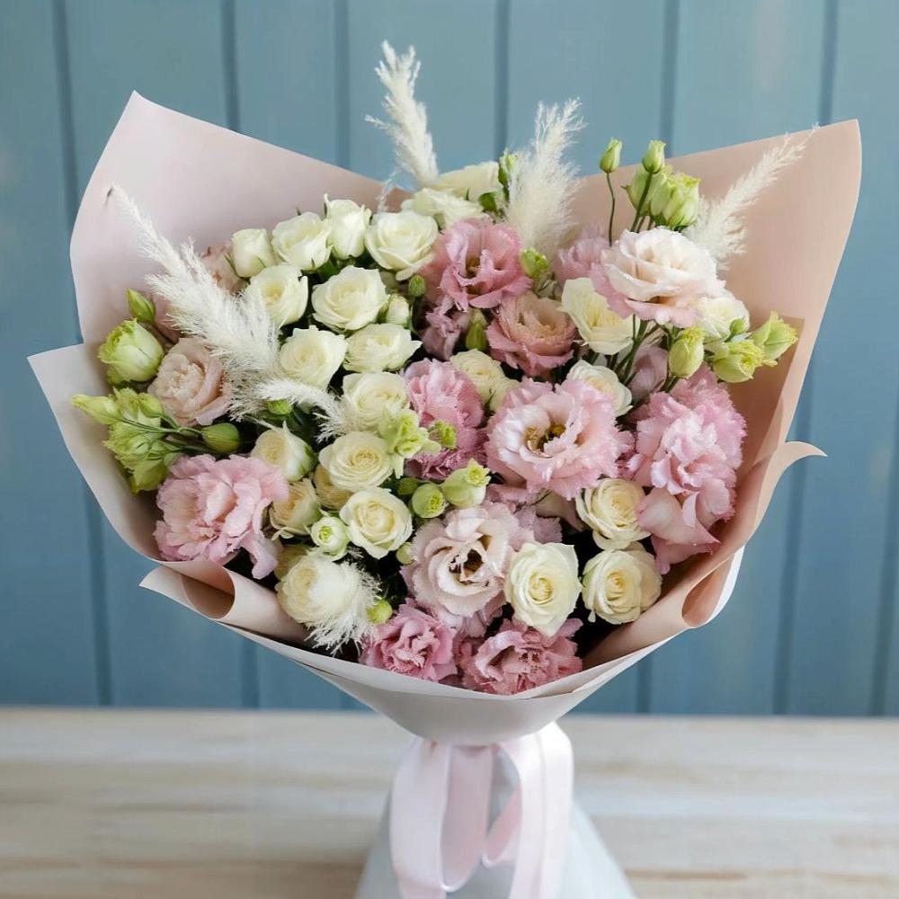 Букет цветов из: Альстромерии и Розы в Арамиле