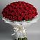 Букет 101 Красная роза Блэк Мэджик в Арамиле
