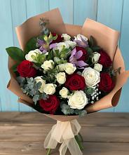 Букет цветов из:  Розы и Альстромерии в Арамиле