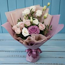 Букет цветов из:  Розы и Лизиантусы в Арамиле
