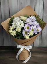 Букет цветов из:  Хризантемы и Розы в Арамиле