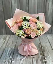 Букет цветов из:  Гвоздики, Розы и Хризантемы в Арамиле