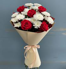 Букет цветов из:  Розы и Хризантемы в Арамиле