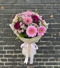 Букет цветов из:  Герберы и Хризантемы в Арамиле
