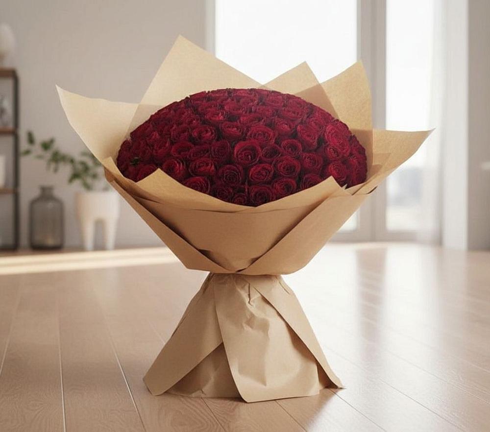 Букет 101 Красная роза в Арамиле