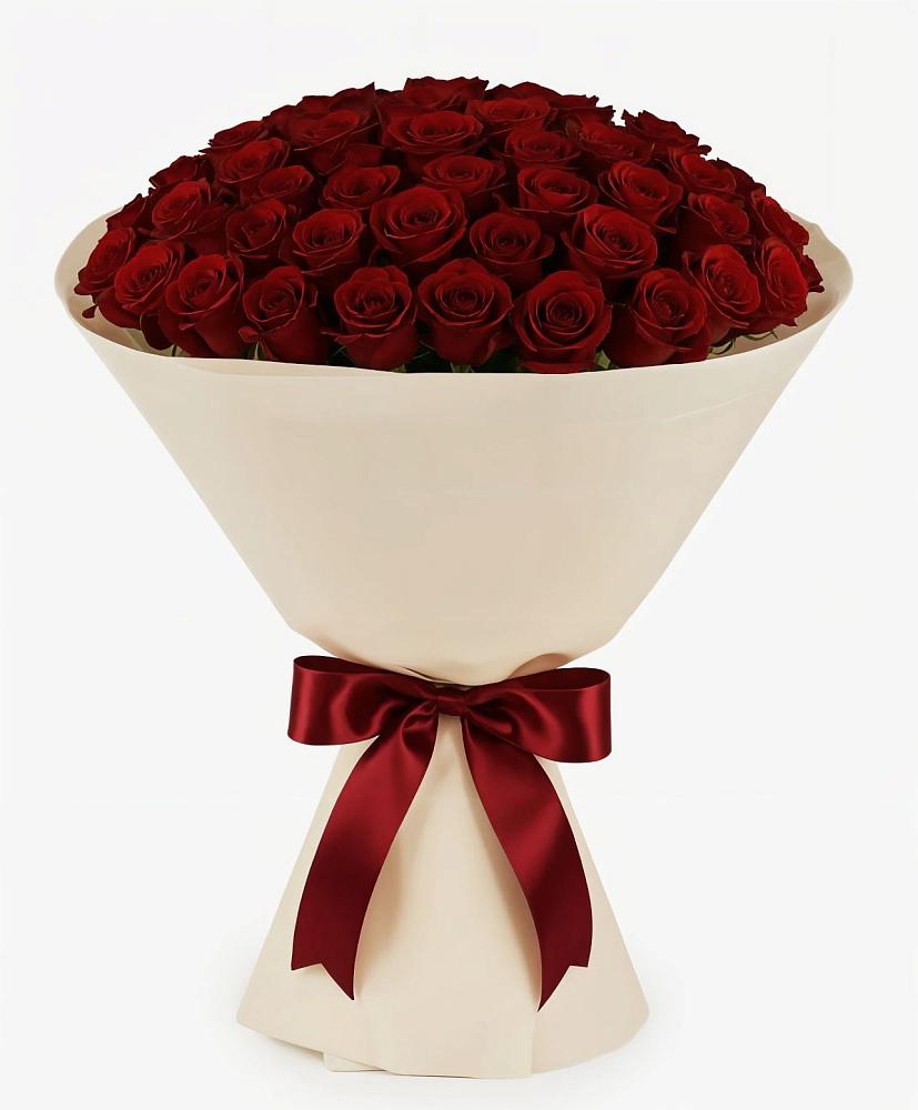 Букет 101 Бордовая роза Блэк Бакарра в Арамиле