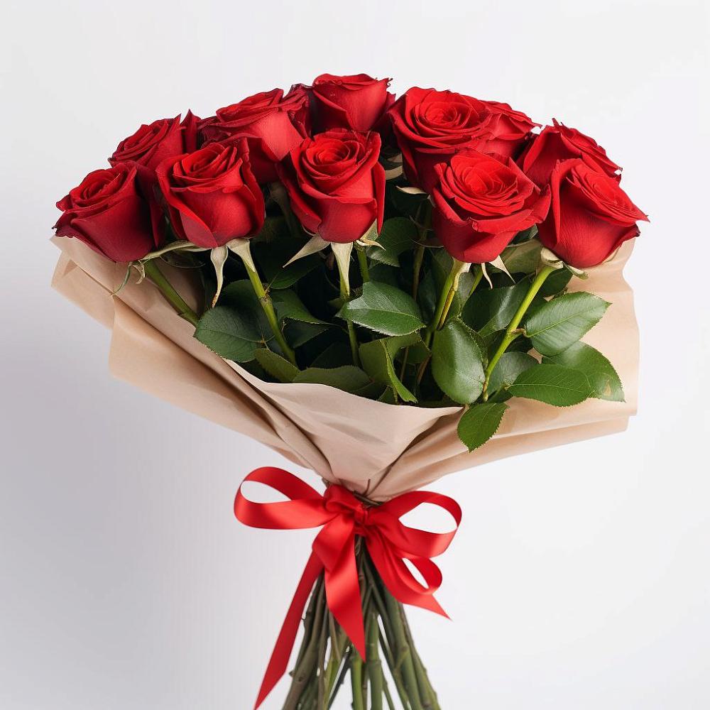 Букет 11 Красных роз Эдлесс Лав в Арамиле